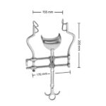 Balfour Abdominal Retractor Fixed Side Blades 2-1/2" Deep
